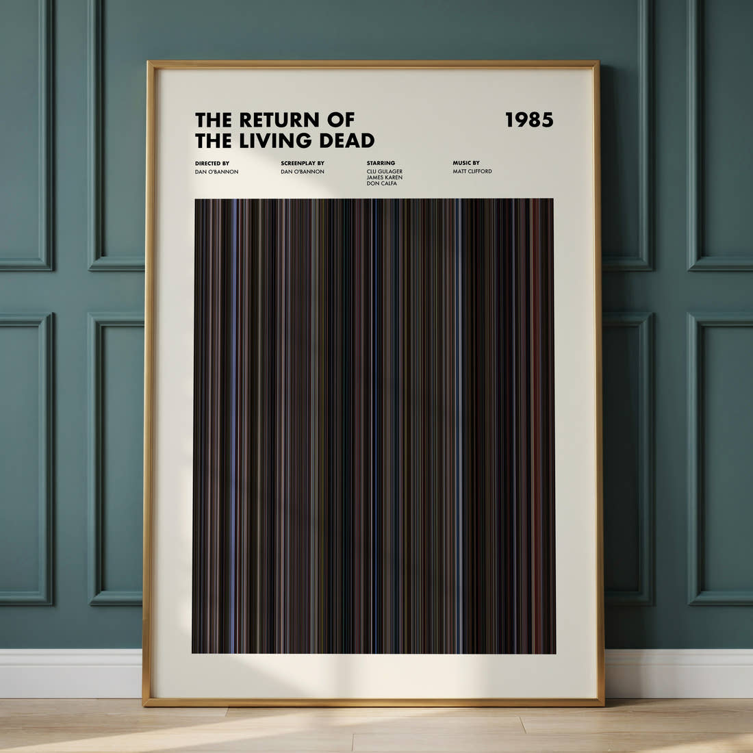 The Return of the Living Dead Movie Barcode Poster