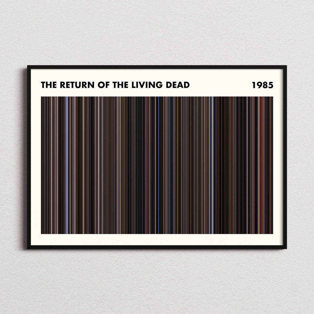 The Return of the Living Dead Movie Barcode Poster - Simplified