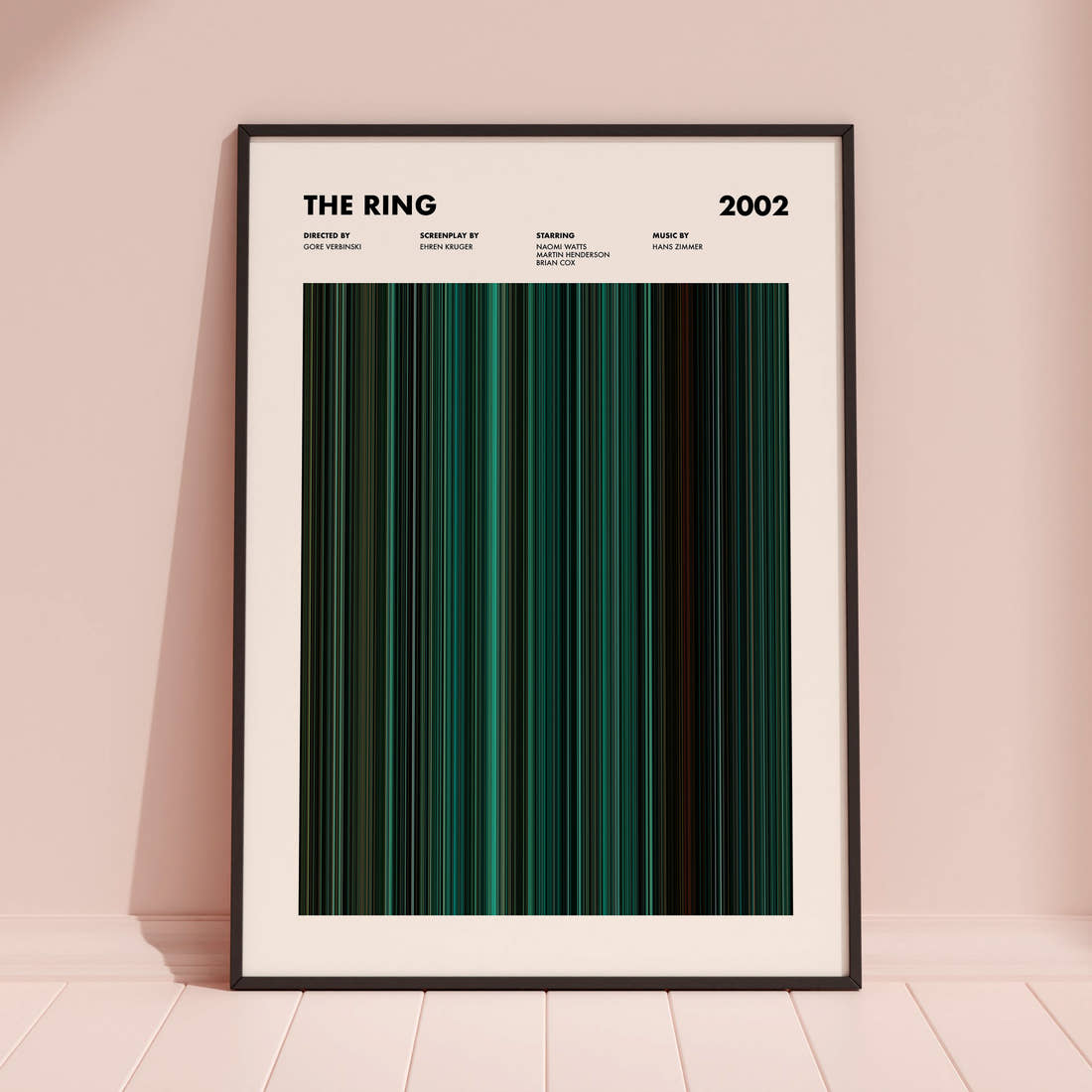 The Ring Movie Barcode Poster