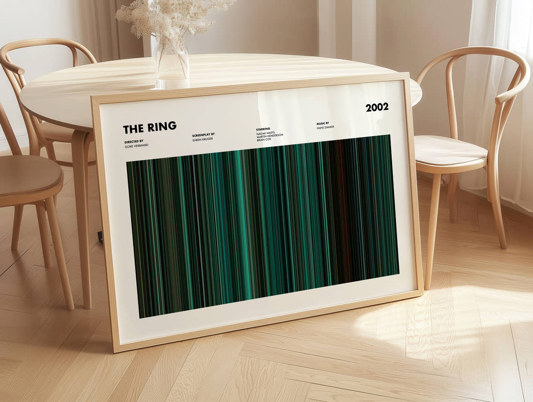 The Ring Movie Barcode Poster