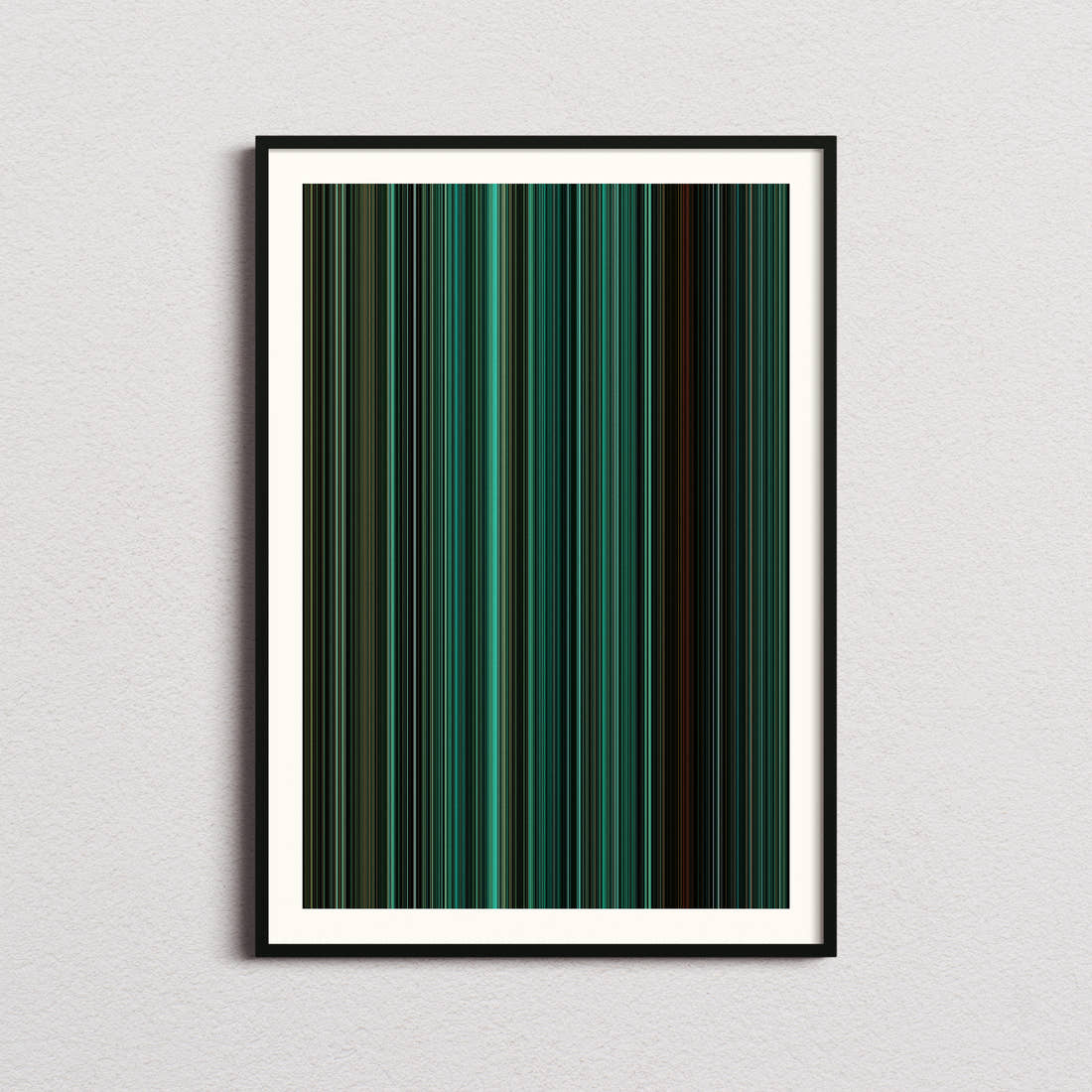 The Ring Movie Barcode Poster - Barcode Only