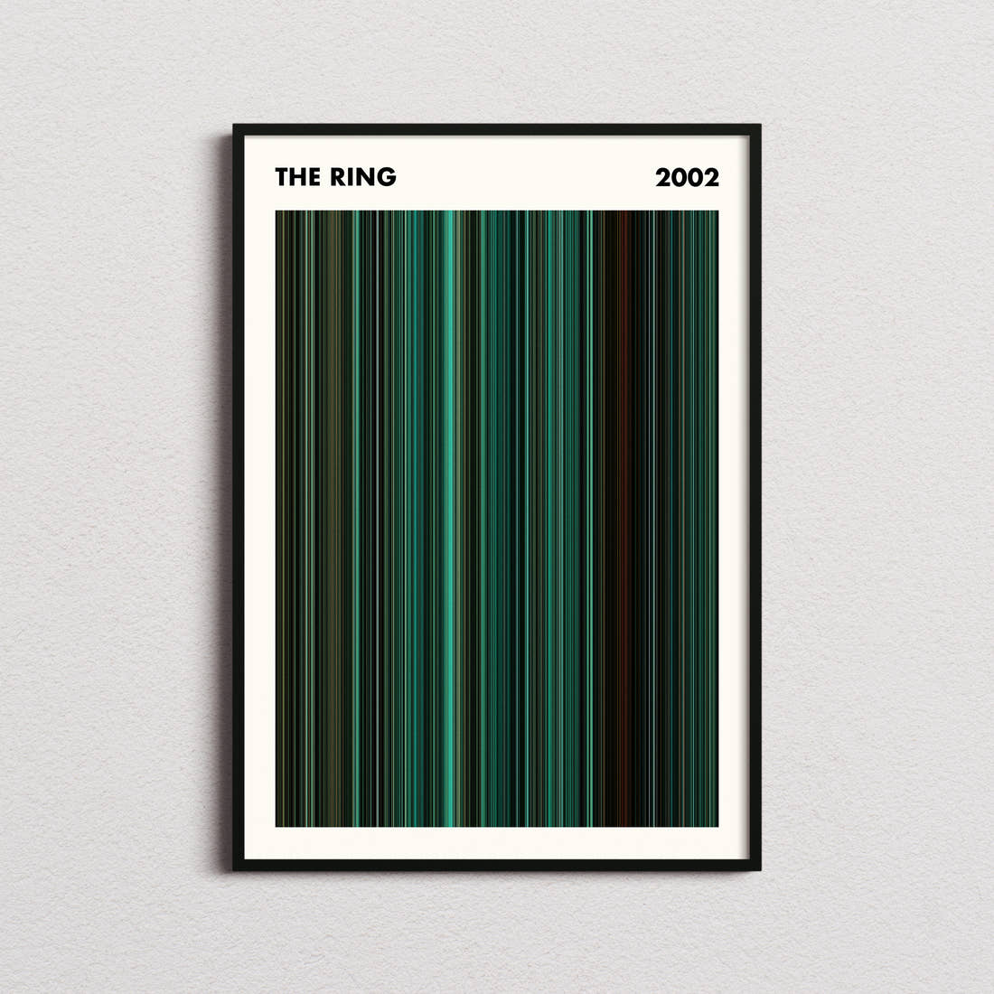The Ring Movie Barcode Poster - Simplified