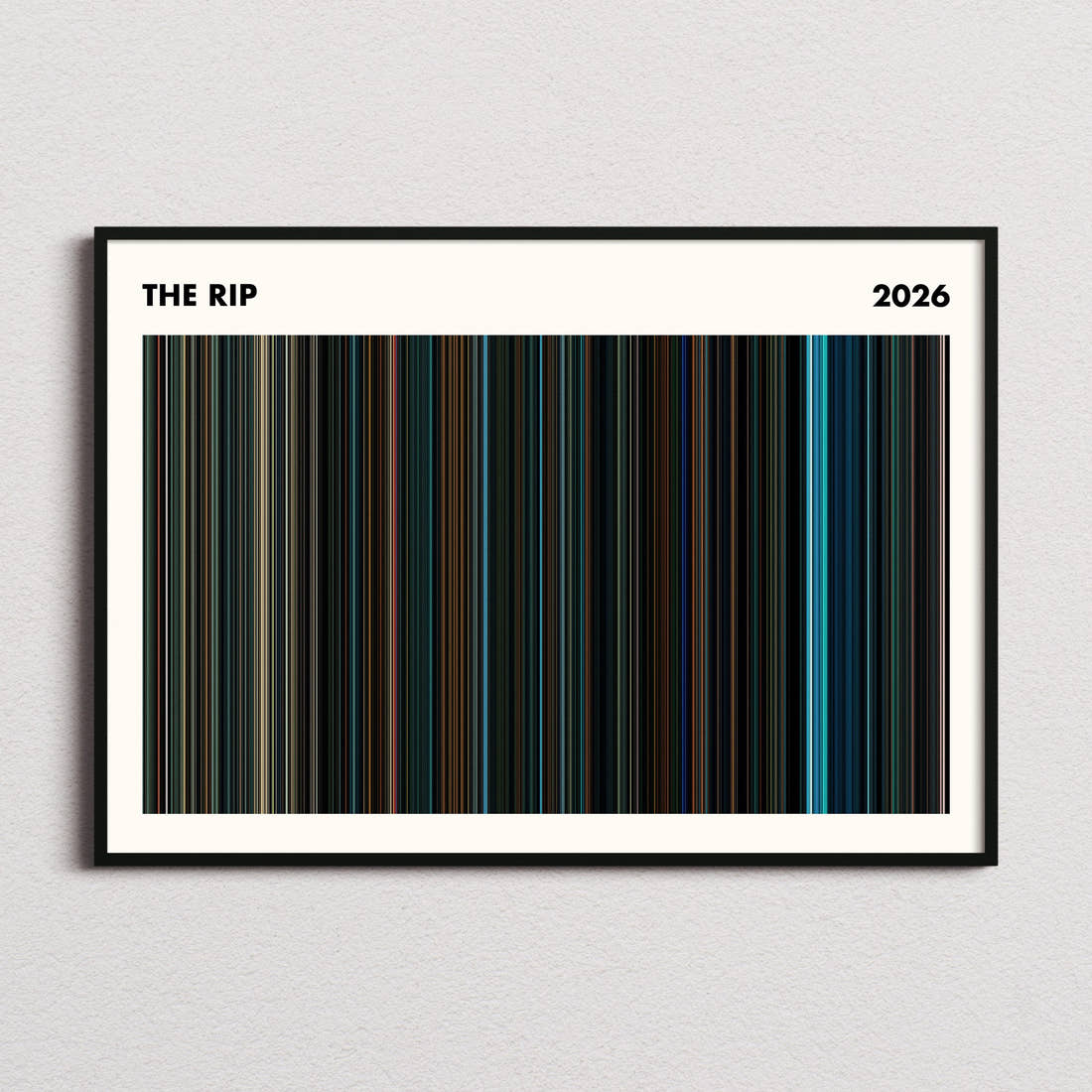The Rip Movie Barcode Poster - Simplified