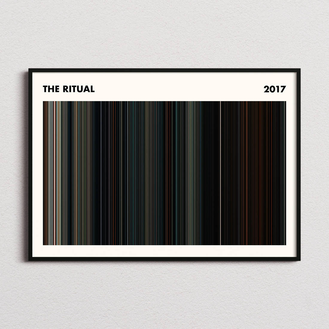The Ritual Movie Barcode Poster - Simplified