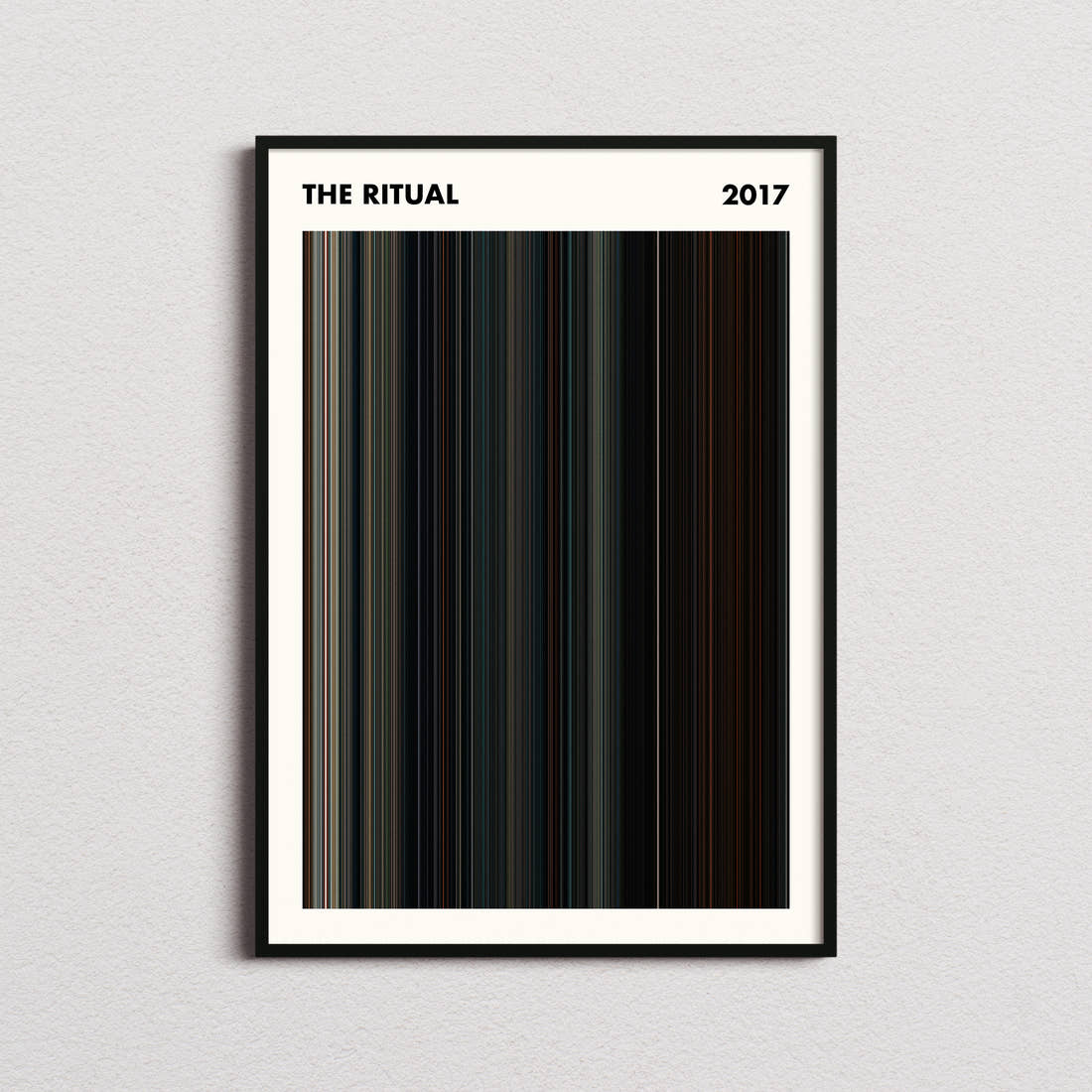 The Ritual Movie Barcode Poster - Simplified