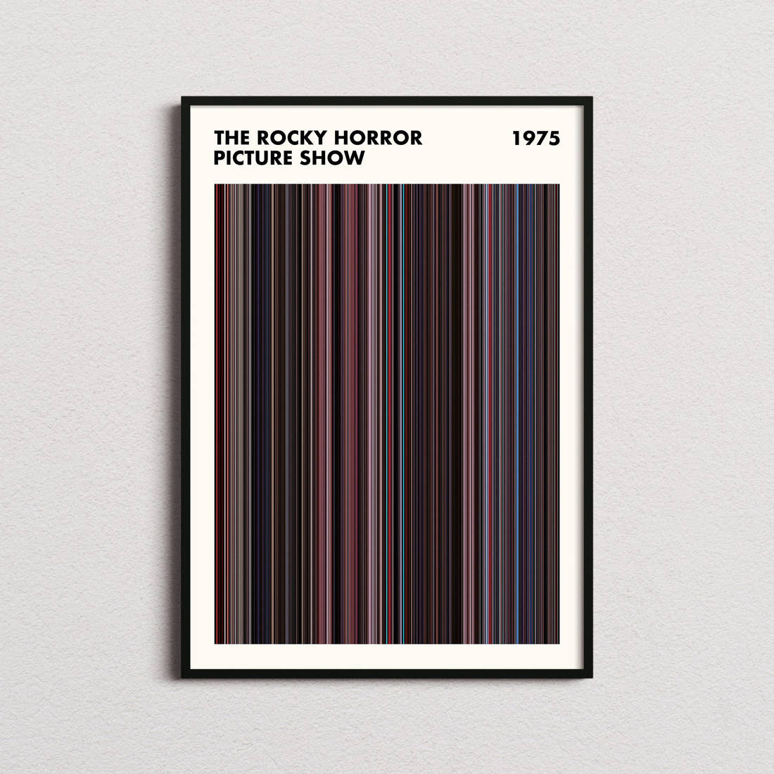 The Rocky Horror Picture Show Movie Barcode Poster - Simplified