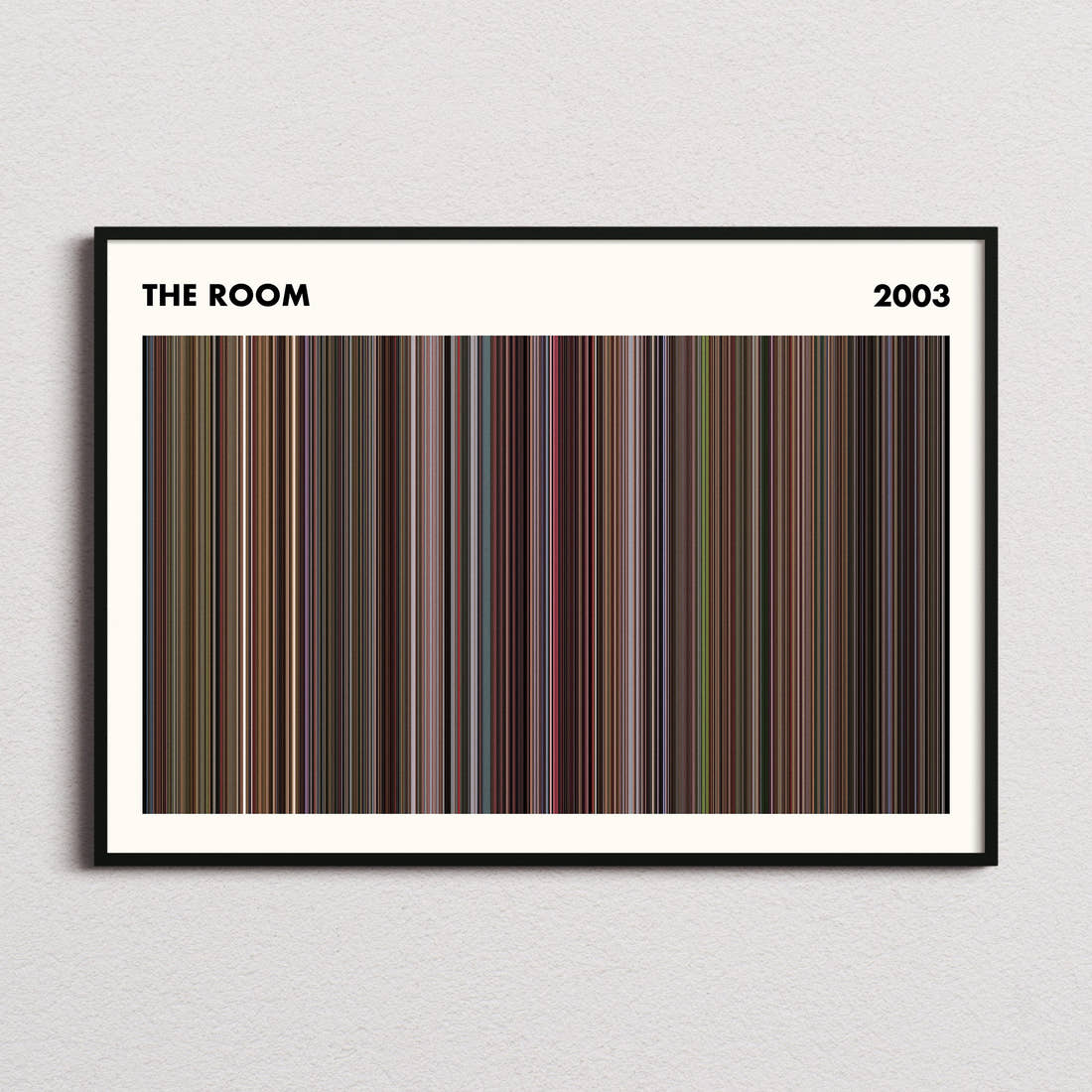 The Room Movie Barcode Poster - Simplified