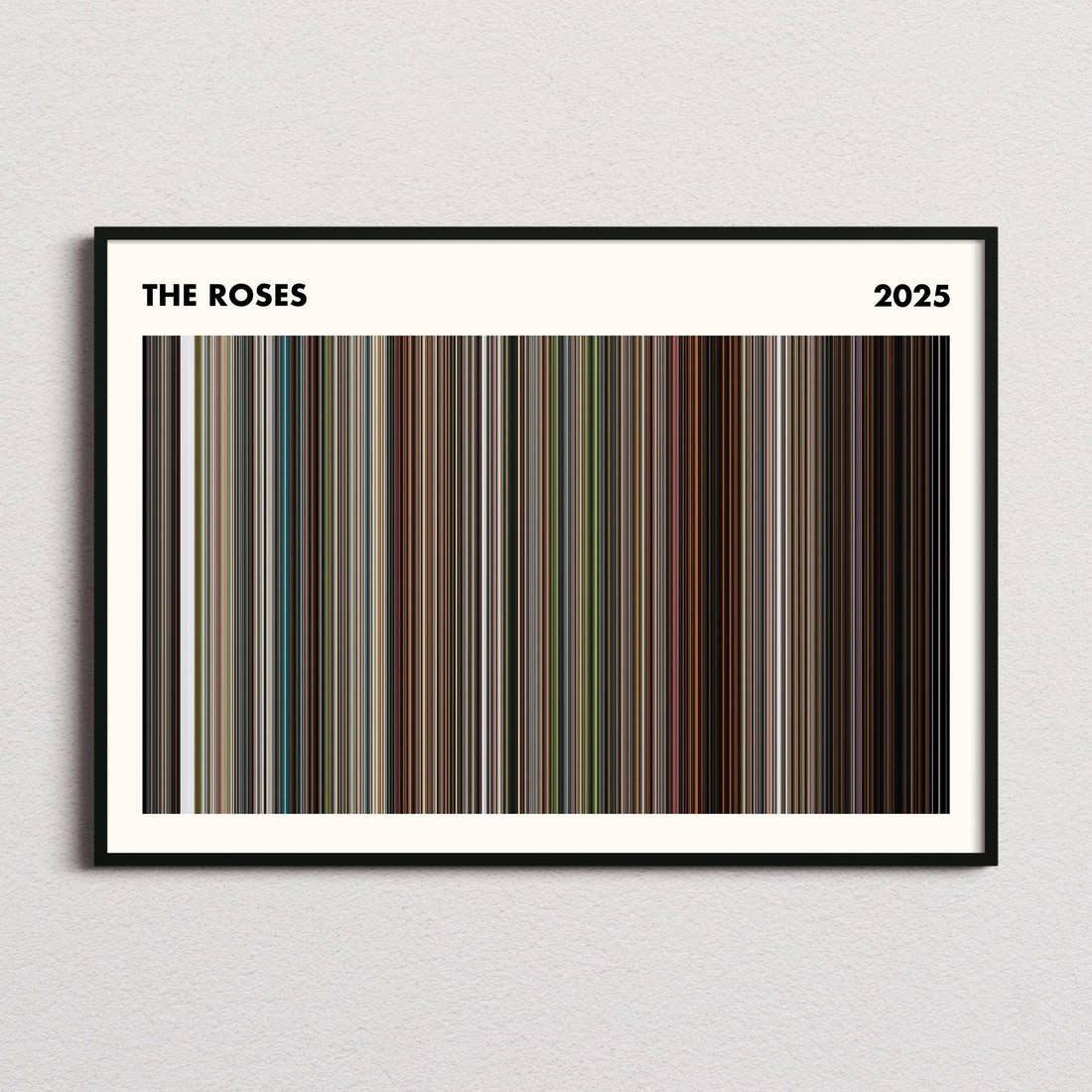 The Roses Movie Barcode Poster - Simplified