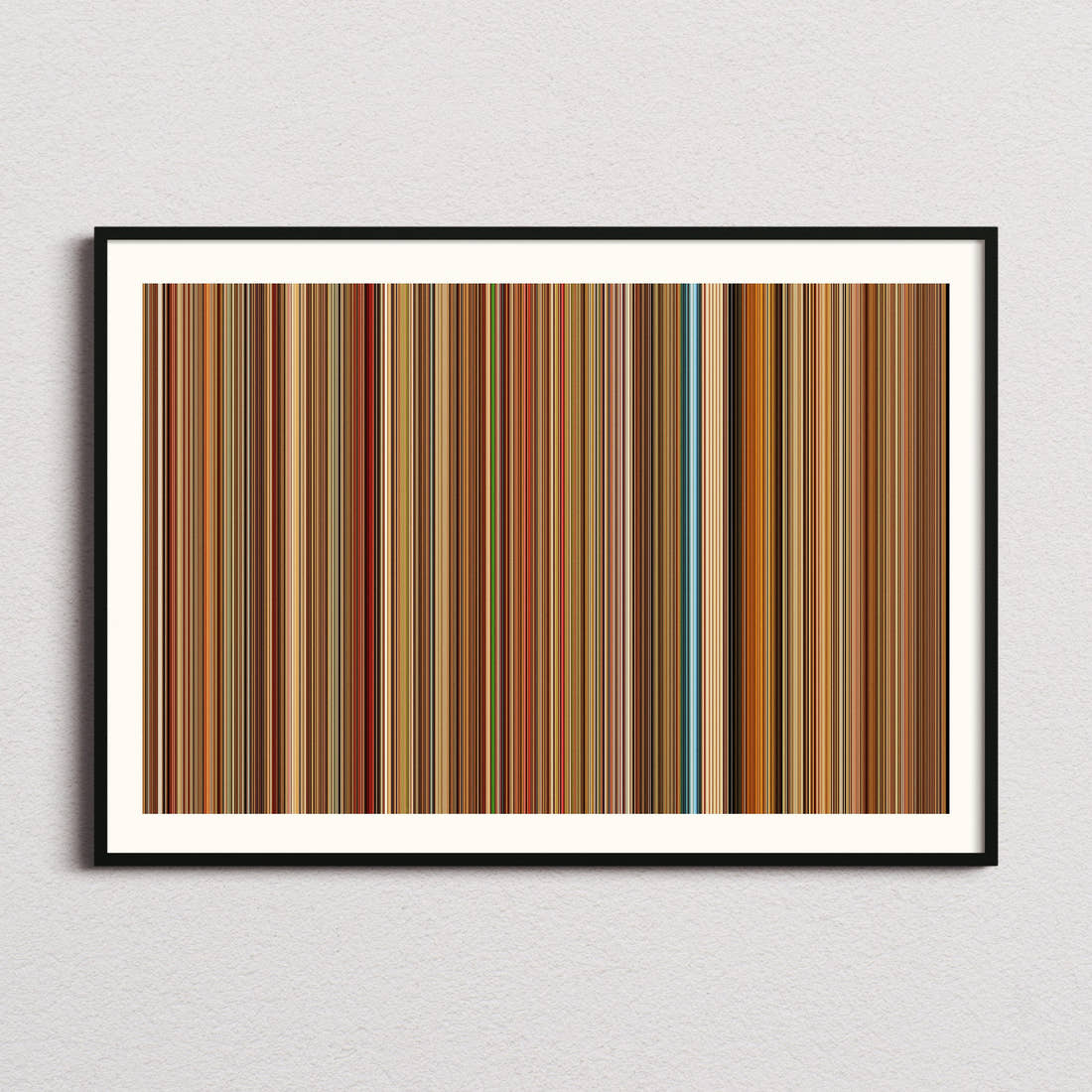 The Royal Tenenbaums Movie Barcode Poster - Barcode Only