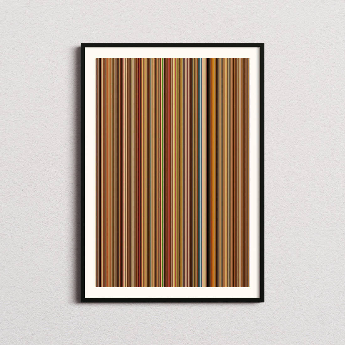 The Royal Tenenbaums Movie Barcode Poster - Barcode Only