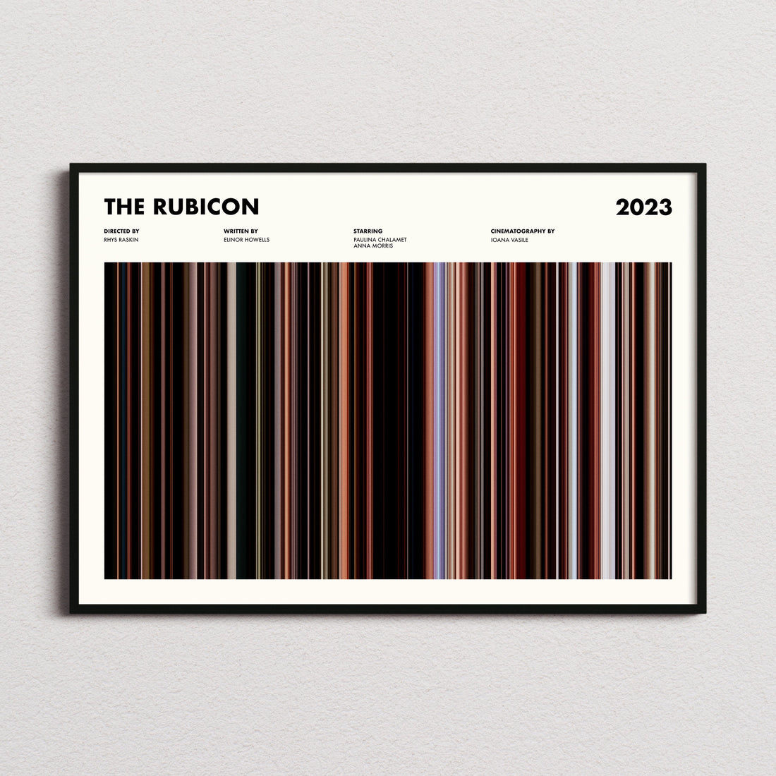The Rubicon Movie Barcode Poster