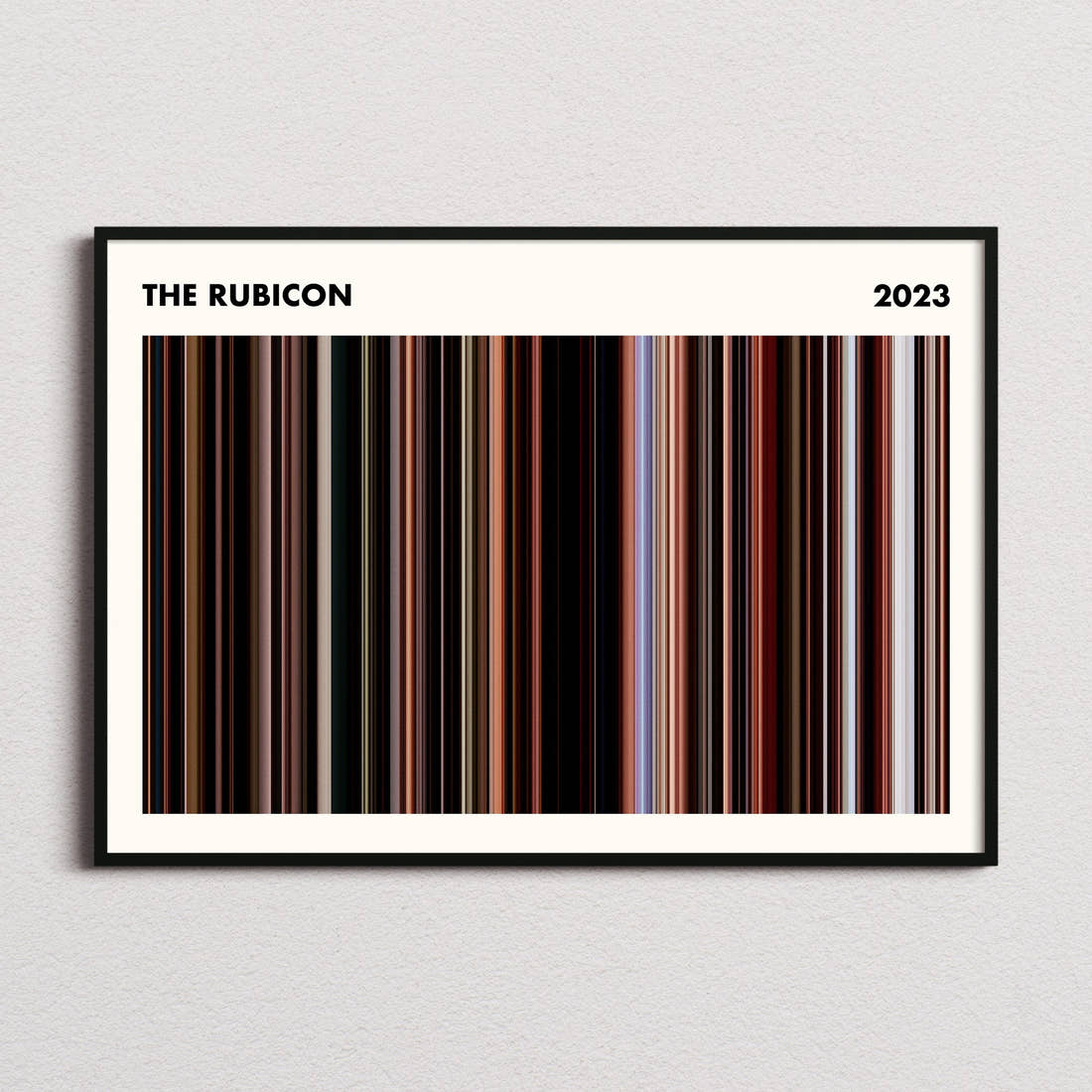 The Rubicon Movie Barcode Poster - Simplified