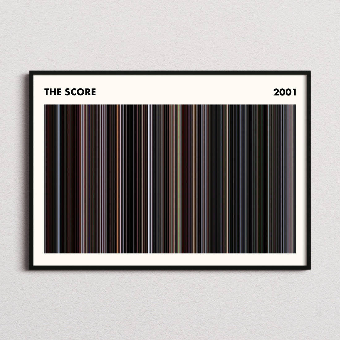 The Score Movie Barcode Poster - Simplified