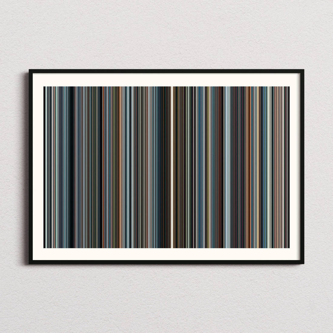 The Secret Life of Walter Mitty Movie Barcode Poster - Barcode Only