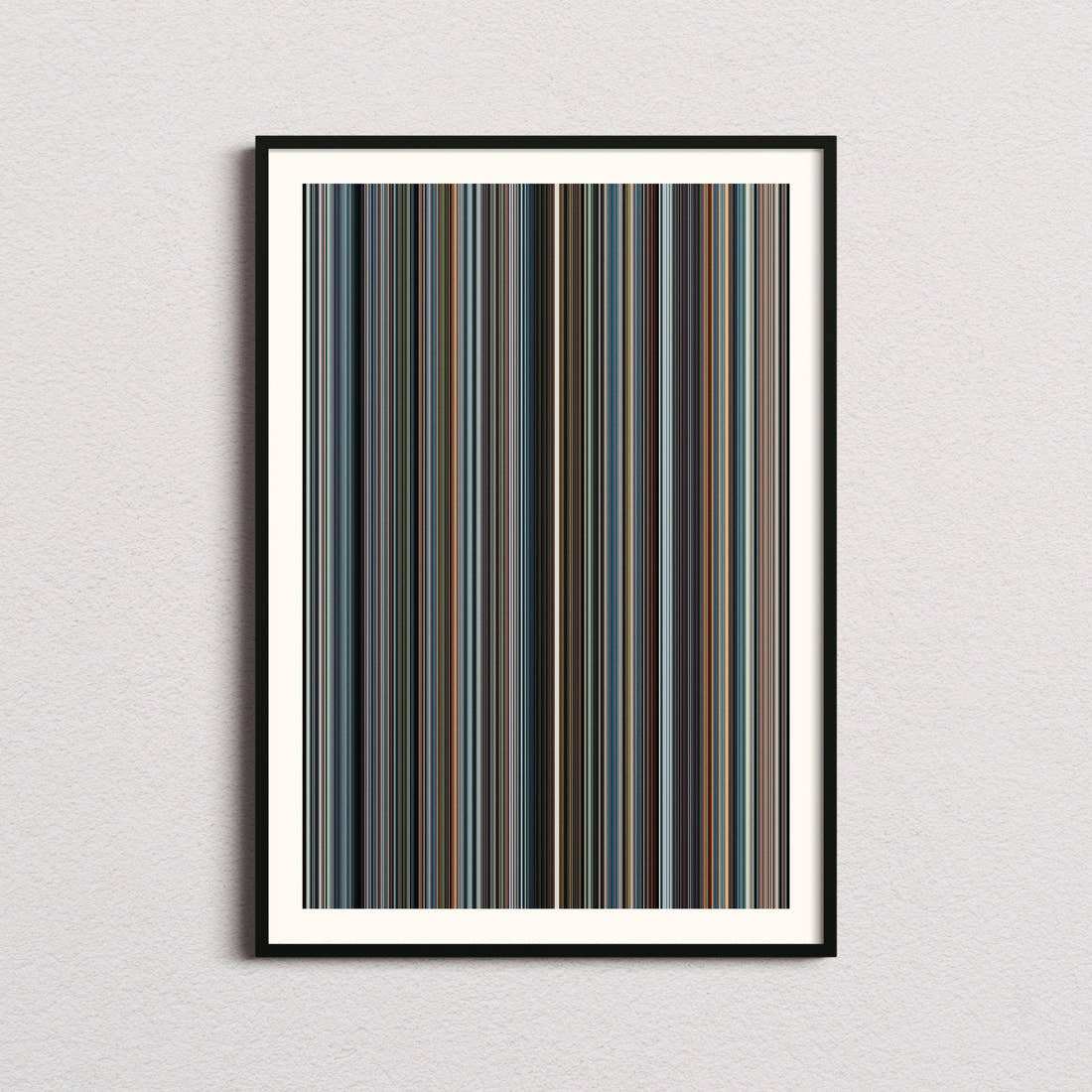 The Secret Life of Walter Mitty Movie Barcode Poster - Barcode Only