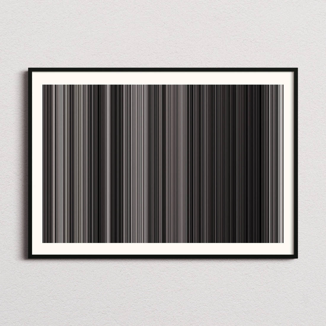 The Seventh Seal Movie Barcode Poster - Barcode Only