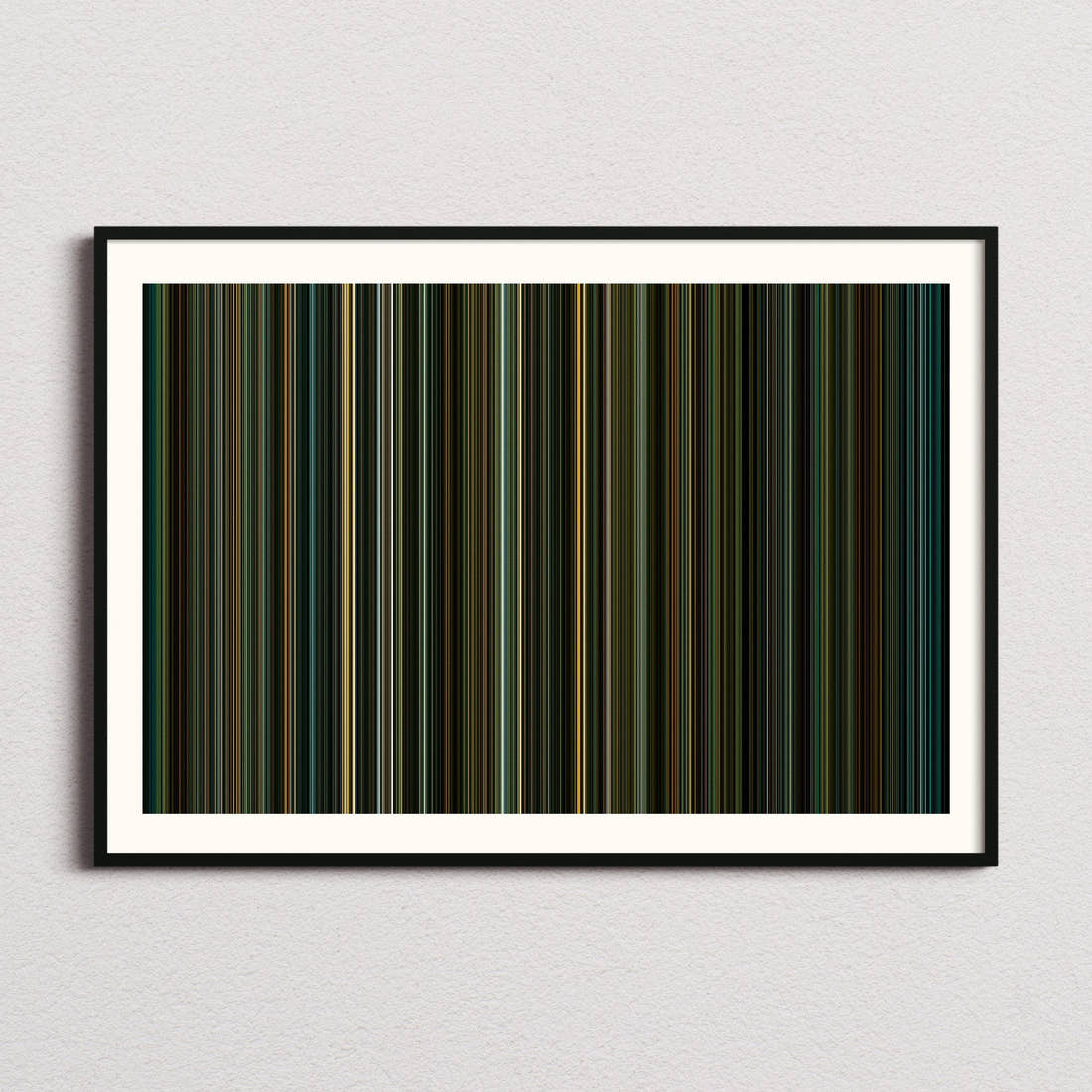 The Shape of Water Movie Barcode Poster - Barcode Only