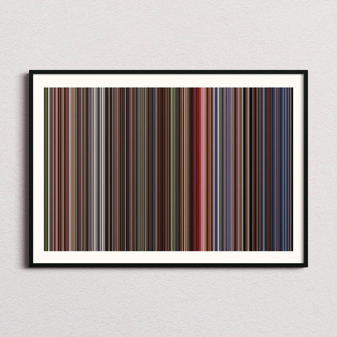 The Shining Movie Barcode Poster - Barcode Only