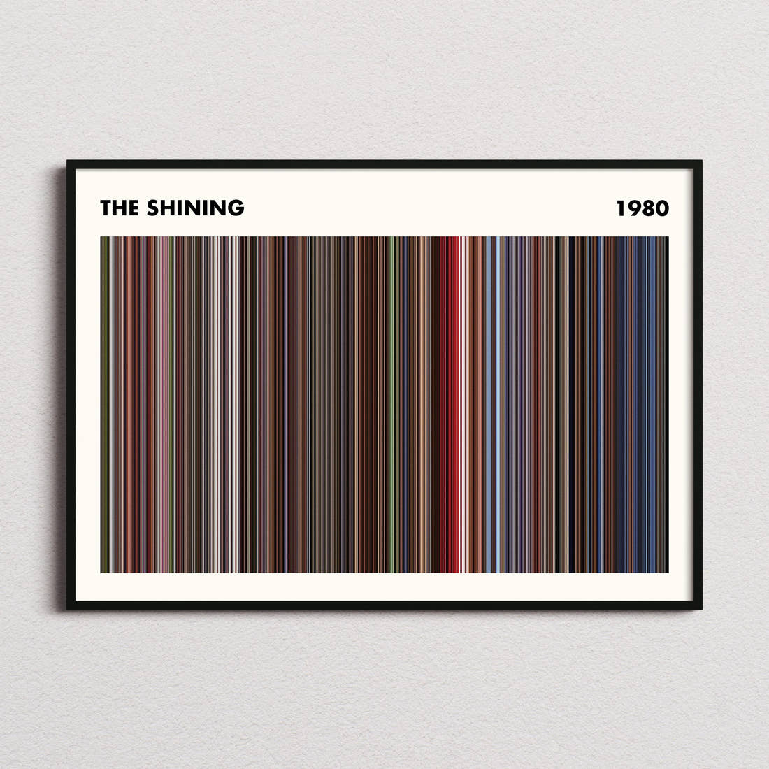 The Shining Movie Barcode Poster - Simplified