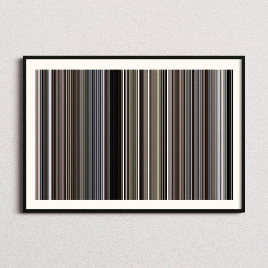 The Silence Of The Lambs Movie Barcode Poster - Barcode Only