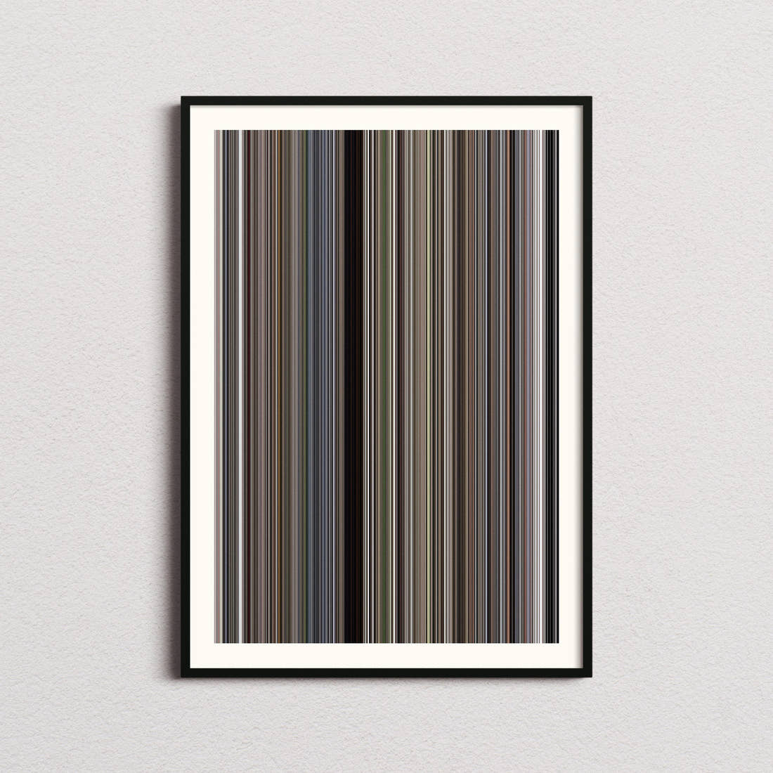 The Silence of the Lambs Movie Barcode Poster - Barcode Only