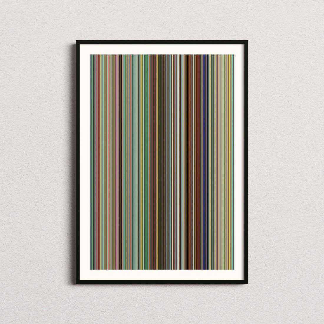 The Simpsons Movie Barcode Poster - Barcode Only