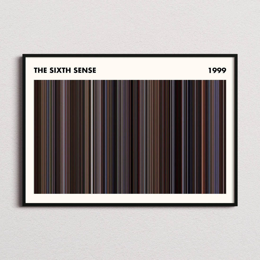 The Sixth Sense Movie Barcode Poster - Simplified