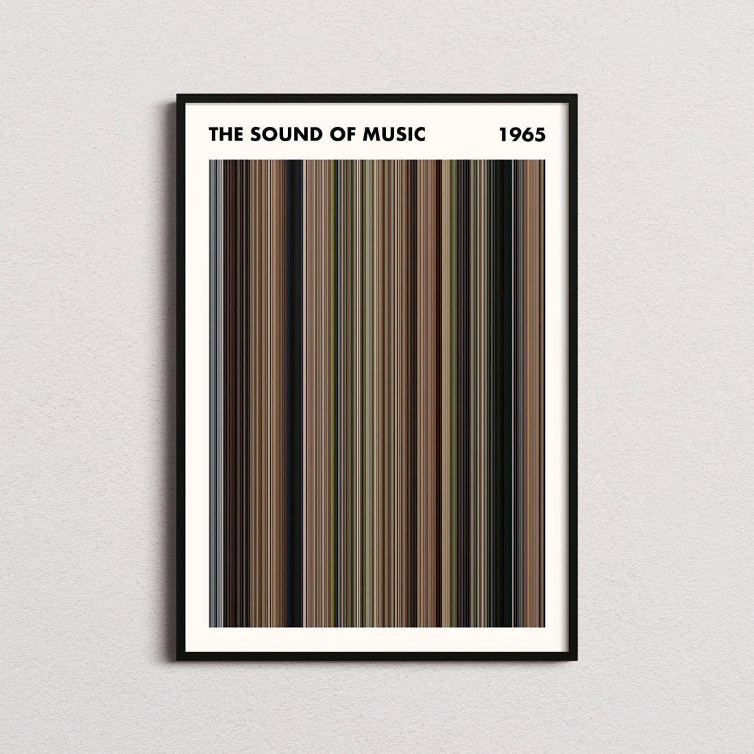 The Sound of Music Movie Barcode Poster - Simplified