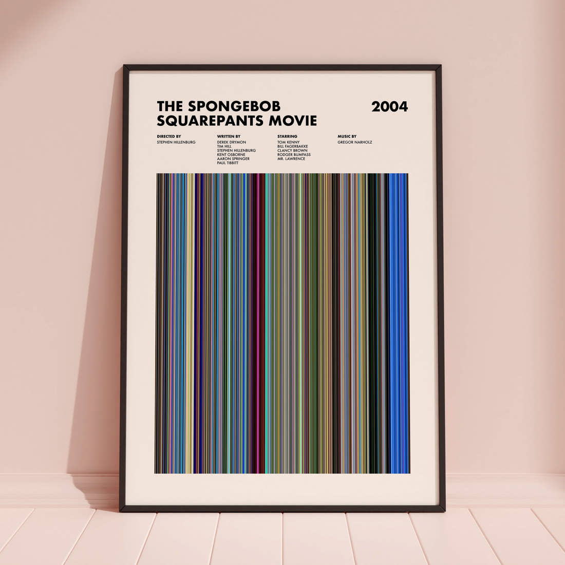 The SpongeBob SquarePants Movie Barcode Poster