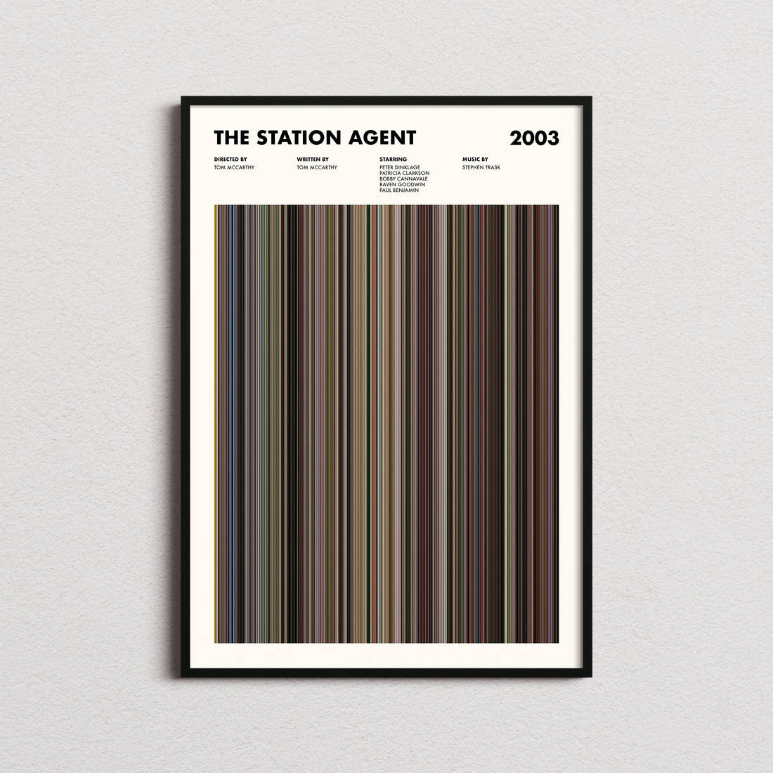 The Station Agent Movie Barcode Poster