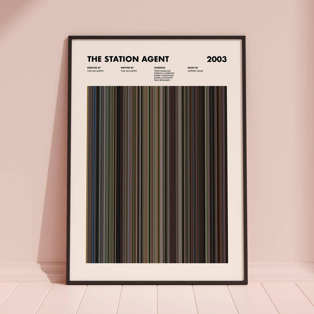 The Station Agent Movie Barcode Poster