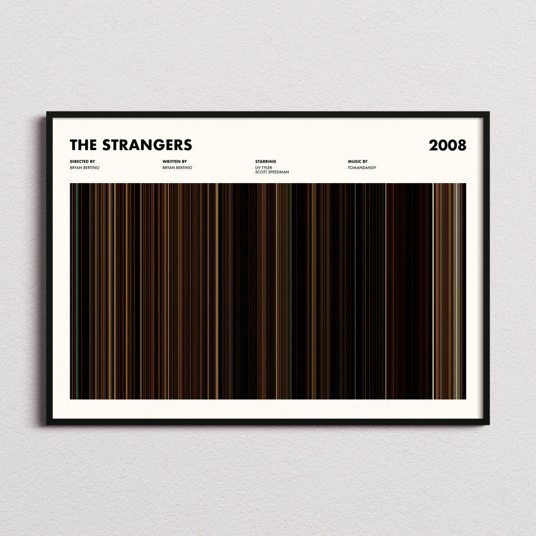 The Strangers Movie Barcode Poster