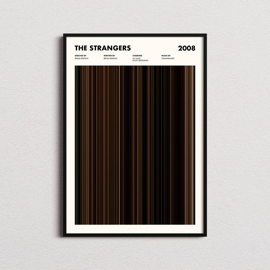 The Strangers Movie Barcode Poster