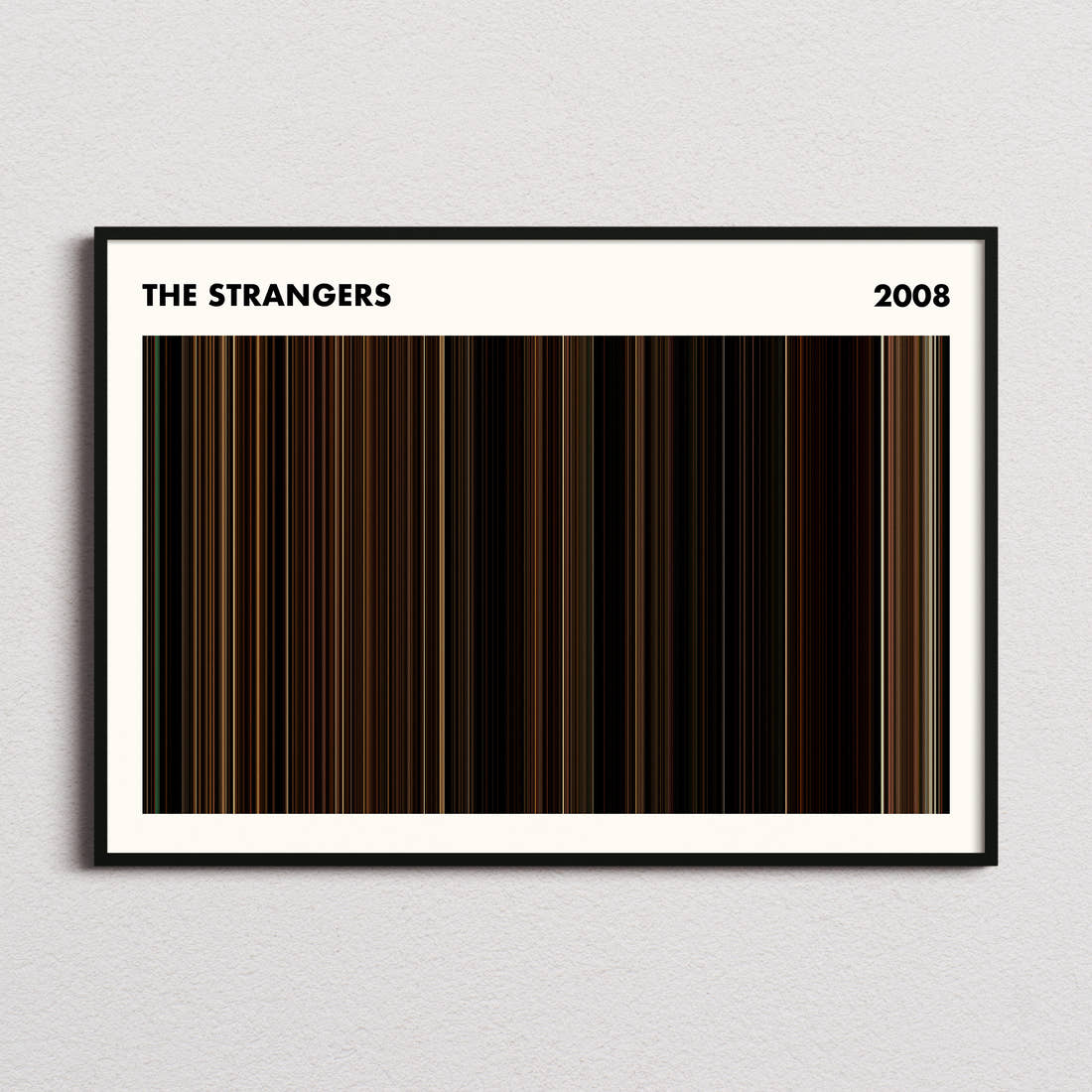 The Strangers Movie Barcode Poster - Simplified