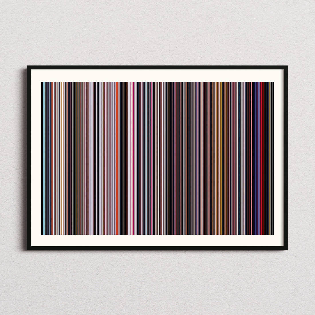 The Substance Movie Barcode Poster - Barcode Only