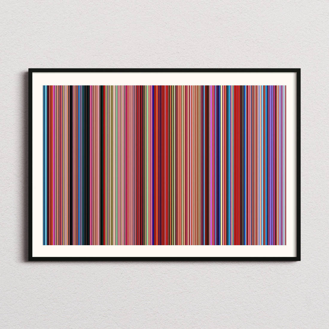 The Super Mario Bros. Movie Movie Barcode Poster - Barcode Only
