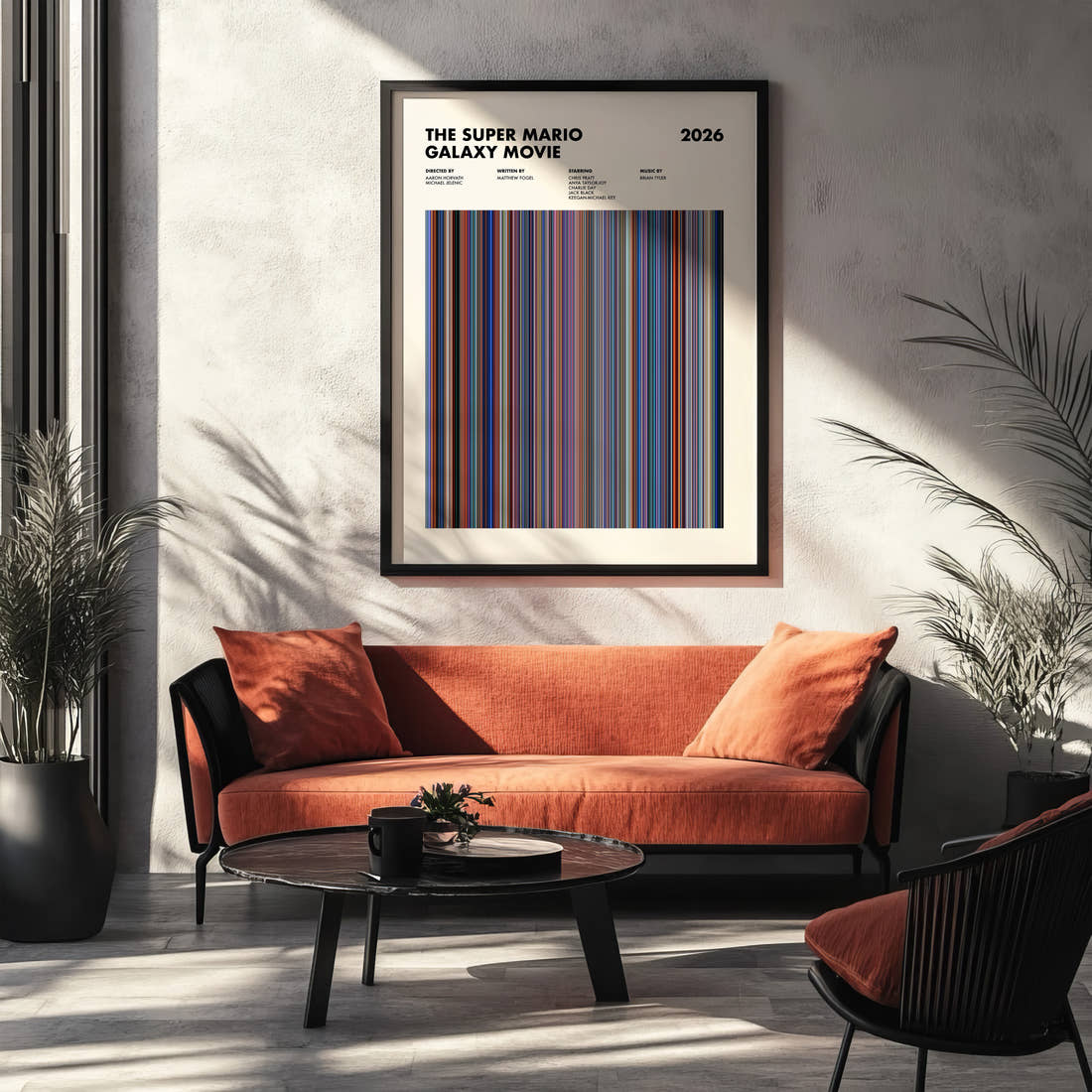 The Super Mario Galaxy Movie Barcode Poster