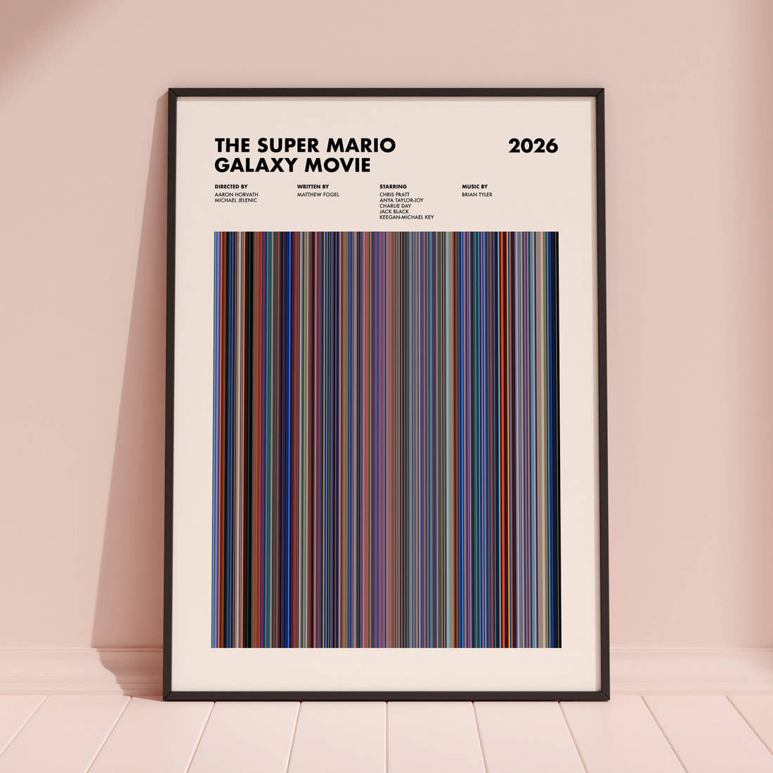 The Super Mario Galaxy Movie Barcode Poster