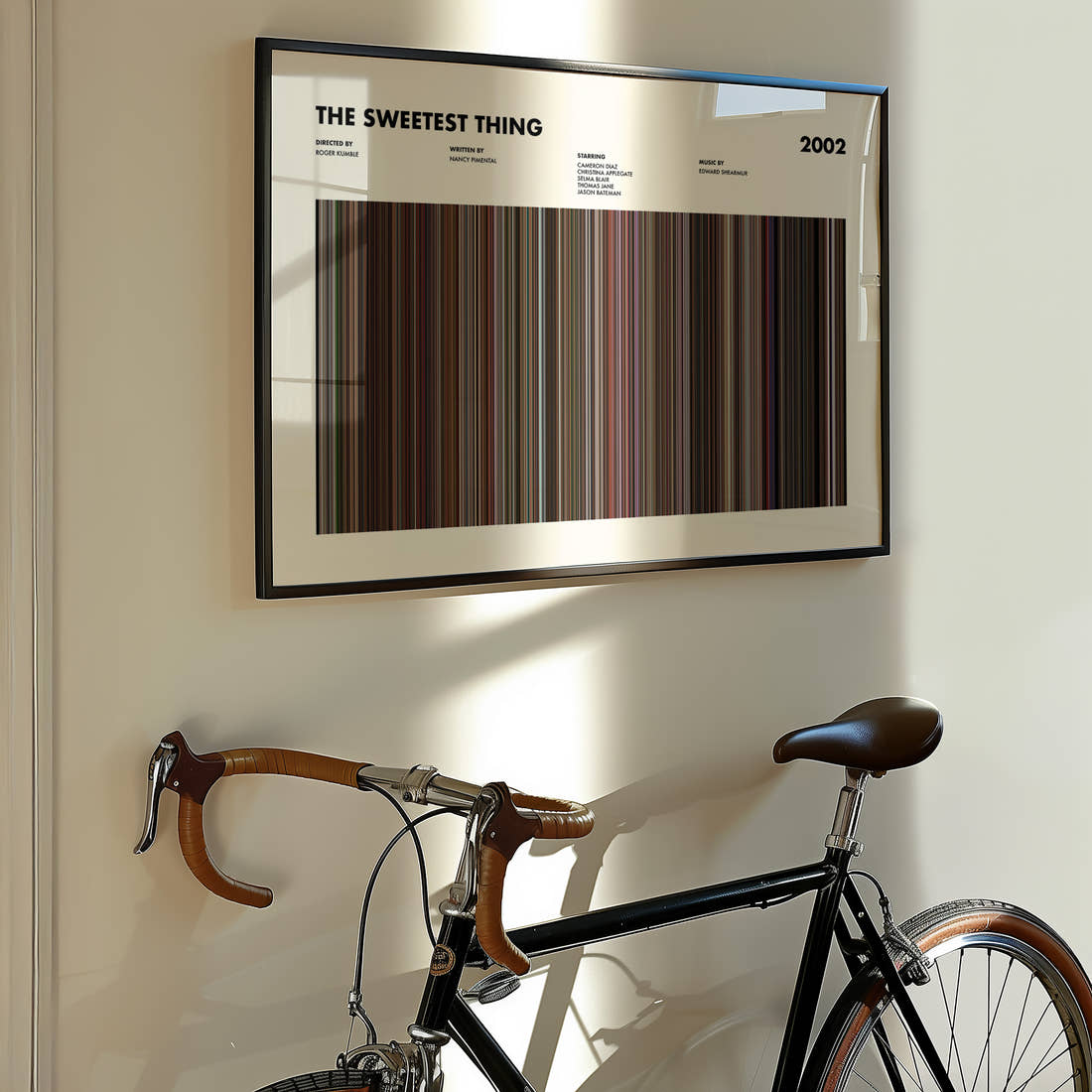 The Sweetest Thing Movie Barcode Poster