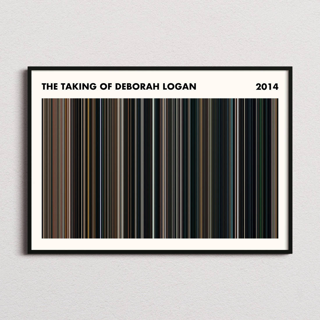 The Taking of Deborah Logan Movie Barcode Poster - Simplified