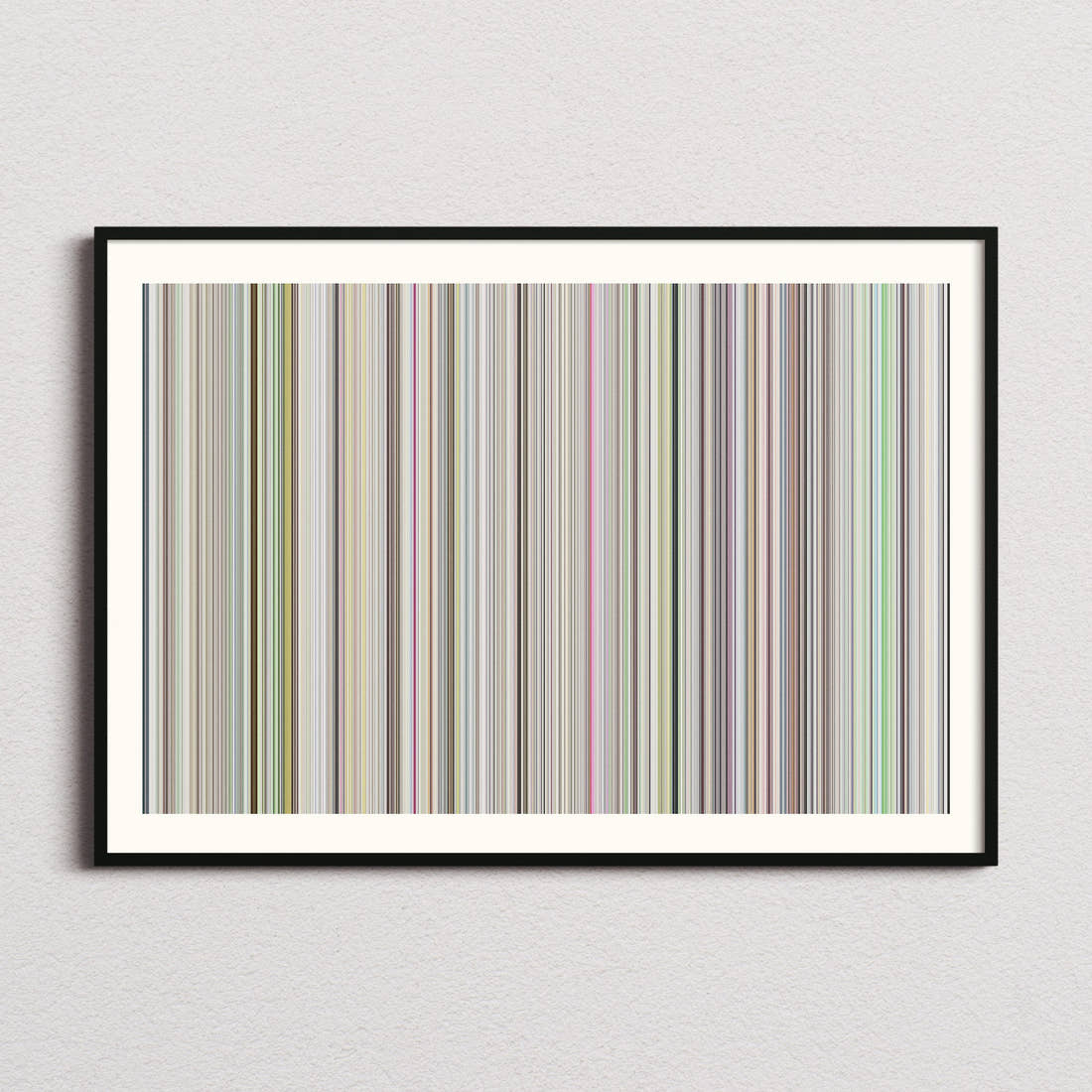 The Tale of the Princess Kaguya Movie Barcode Poster - Barcode Only