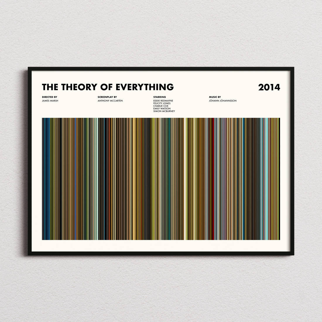 The Theory of Everything Movie Barcode Poster