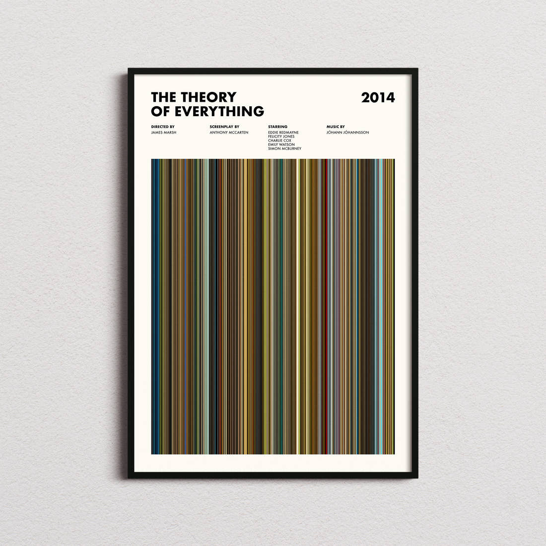 The Theory of Everything Movie Barcode Poster