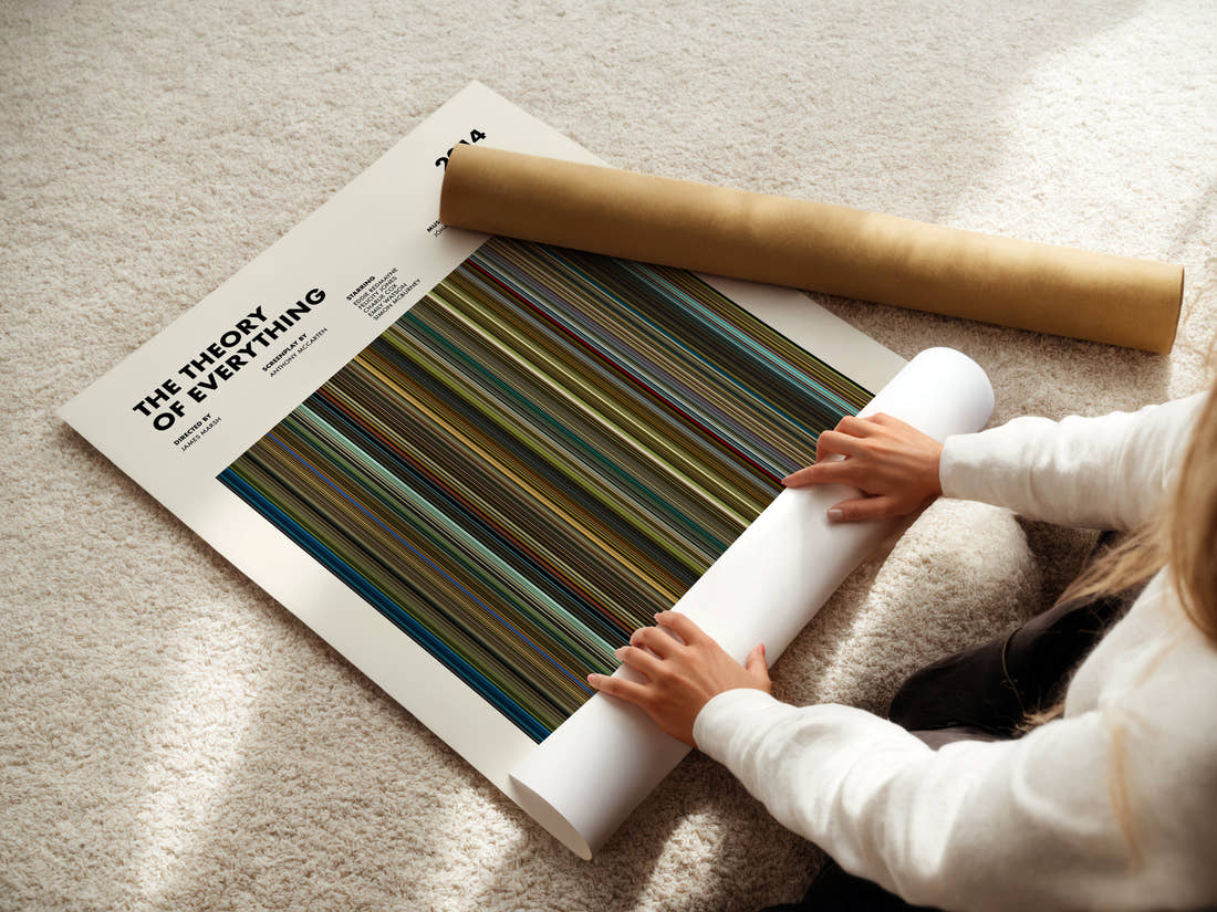 The Theory of Everything Movie Barcode Poster