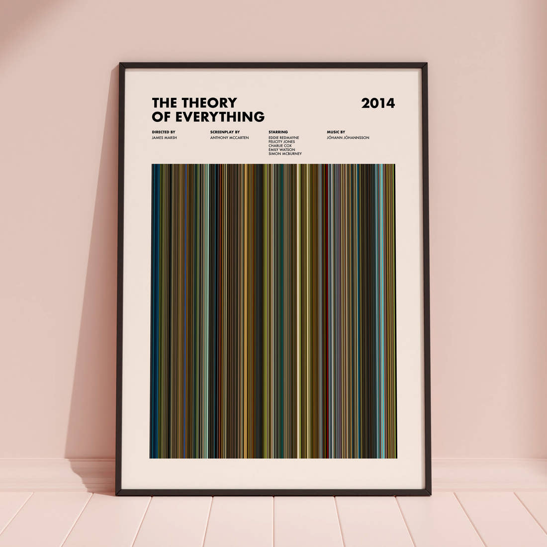 The Theory of Everything Movie Barcode Poster