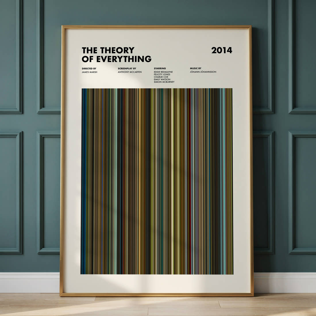 The Theory of Everything Movie Barcode Poster