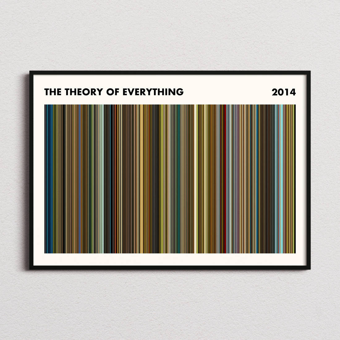 The Theory of Everything Movie Barcode Poster - Simplified