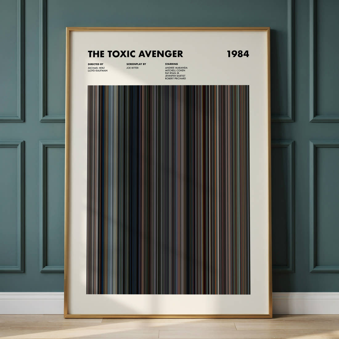 The Toxic Avenger Movie Barcode Poster