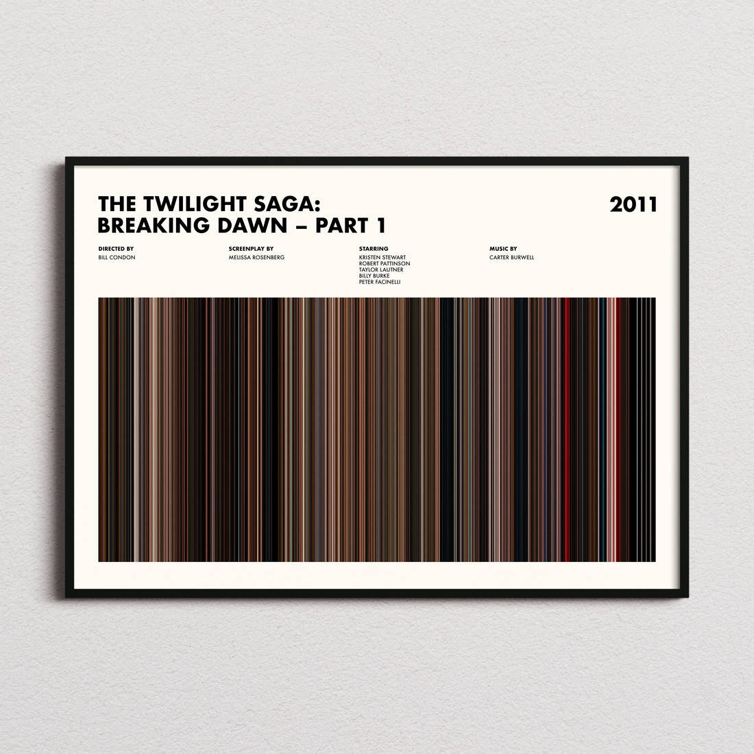 The Twilight Saga: Breaking Dawn – Part 1 Movie Barcode Poster