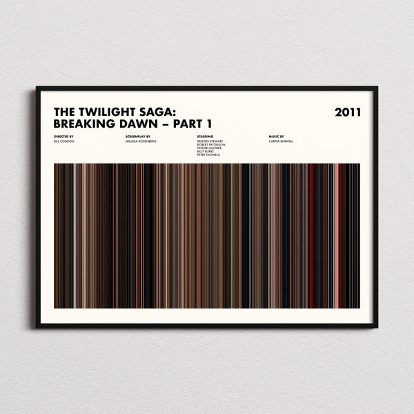 The Twilight Saga: Breaking Dawn – Part 1 Movie Barcode Poster